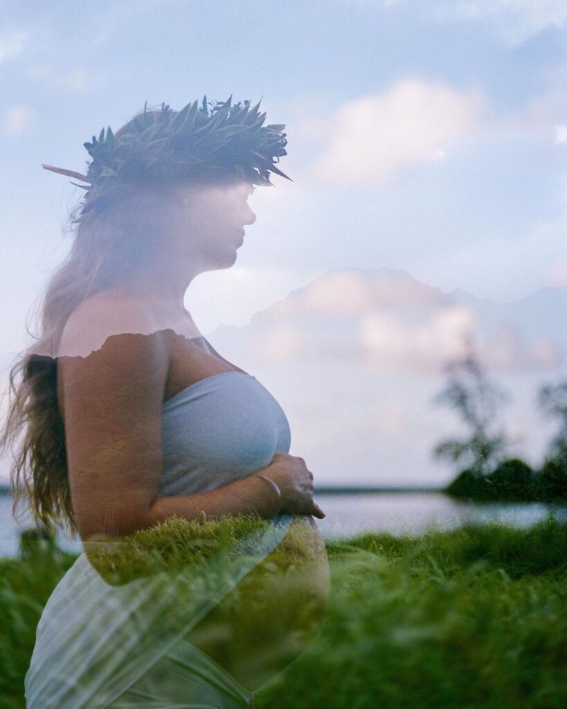 Silhouette maternity shoot